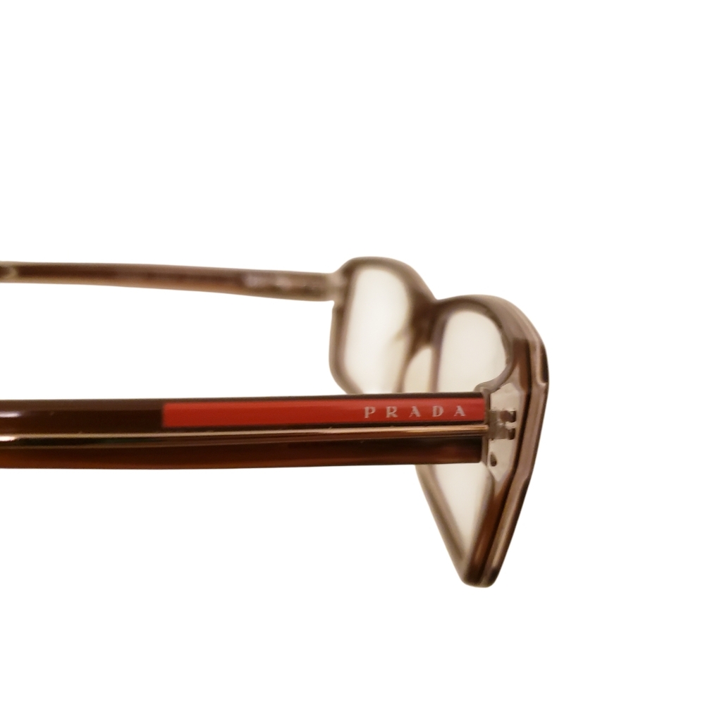 Prada Linea Rossa Brown Rectangular Eyeglasses VP… - image 3
